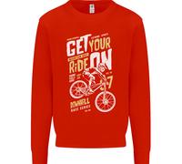 Get Your Ride On Discesa Mountain Bicicletta Bambini Felpa Maglione