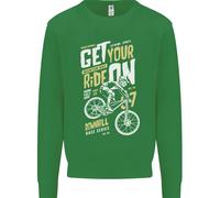 Get Your Ride On Discesa Mountain Bicicletta Bambini Felpa Maglione