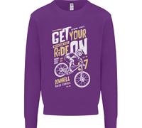 Get Your Ride On Discesa Mountain Bicicletta Bambini Felpa Maglione