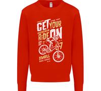 Get Your Ride On Discesa Mountain Bicicletta Bambini Felpa Maglione