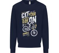 Get Your Ride On Discesa Mountain Bicicletta Bambini Felpa Maglione