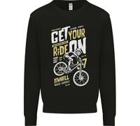 Get Your Ride On Discesa Mountain Bicicletta Bambini Felpa Maglione