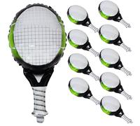 GETAJGHSD 10 Palloncini A Forma Di Racchetta Da Tennis Per Giochi Di Tennis, Palloncini In Mylar Per Feste, Palloncini Per La Classe Del 2024, Palloncini Per Torte Adorabili, Palloncini Per