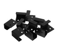 GETAJGHSD 10 pezzi Ganci Appendipiatti in Ferro Nero Grande Staffe Resistenti per Specchi e Piastrelle Supporti Parete Multifunzionali per Appendere Quadri e Oggetti Pesanti