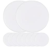 GETAJGHSD 100 Pezzi Fiches da Bingo 19mm in Plastica Trasparente Bianco, Gettoni Gioco Matematico per Conteggio e Ricompense, Marcatori per Partita Bingo e Attività Educative