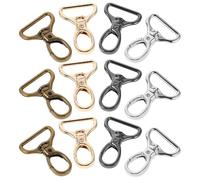 GETAJGHSD 16 Pezzi Moschettone Girevole in Lega di Zinco d 25mm Chiusura a Granchio Resistente e Rotazione Fluida per Gioielli e Accessori Fai da Te