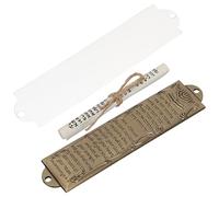 GETAJGHSD 1set Mezuzah Metallo Ebraico con Lettera Ebraico Decorazione Religiosa per Ingressi Protezione e Spiritualità per Hanukkah e Regali Religiosi
