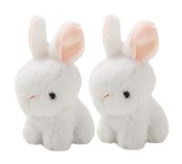 GETAJGHSD 2 Piccolo Peluche Coniglio con Charm Pendente per Borse per Feste Tema e Decorazioni Compleanno Adatto e