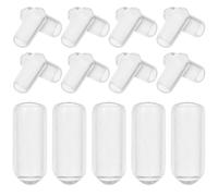 GETAJGHSD 200 Pezzi Terminali in Gomma per Fascia Chioma Trasparenti, Tappi Protettivi Flessibili per Cerchietti da 6mm, Accessori per Chioma per Comfort e Protezione Quotidiana