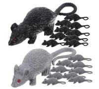 GETAJGHSD 20pezzi Topo Di Plastica Realistico Per Decorazioni Di Halloween Modelli Di Ratti Falsi Per Scherzi e Case Infestate Di Topi Finti e Giocattoli Spaventosi e Accessori Per Feste