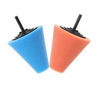 GETAJGHSD 2pezzi Tampone Lucidante Per Trapano in Spugna Per Lucidatura Di Cerchi Auto Design Conico Per Raggiungere Ogni Angolo