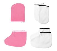 GETAJGHSD 4 paia Guanti Esfolianti Idratanti per Mani e Piedi in Resistente per Trattamenti con Paraffina e Cura della Screpolata