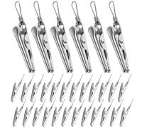 GETAJGHSD 40 Pezzi Morsetti a Coccodrillo in Ferro 45 MM per Test Elettrici e Batteria Clip di Resistenti Antiruggine per Uso Domestico e Automobilistico