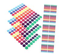 GETAJGHSD 50 pezzi Adesivi Colorati Rotondi Etichette Scrivibili per Organizzazione e Colore per Scuola Casa e Ufficio