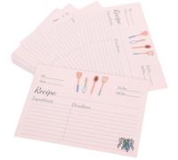 GETAJGHSD 50 Schede per Ricette in Carta Beige, Set da 50 Pezzi per Scrivere e Organizzare Ricette in Cucina, Perfette per Uso Personale e Regalo