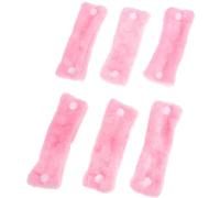 GETAJGHSD 6 Pezzi Arricciacapelli in Pile di Corallo Rosa per Donne, Rulli per Chioma senza Calore, Morbidi e Sicuri, Non Tirano Né Danneggiano, lo Styling Notturno