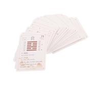 GETAJGHSD 64 Pezzi Carte I Ching Kit Completo per Iniziati con Guida Illustrativa Strumenti Cinesi per Meditazione e Auto