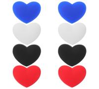 GETAJGHSD 8 Pezzi Smorzatore di Vibrazioni da Tennis a Forma di Cuore in Gomma per Racchette e Corde, Accessorio Leggero per Ridurre Le Vibrazioni Durante Gioco