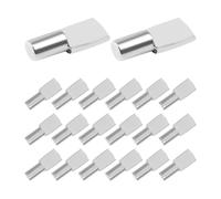 GETAJGHSD 80 Pezzi Gancio Supporto Robusto Bordi Arrotondati in Ferro Argento 5mm a Forma di Cucchiaio Capacità di Carico Migliorata per Scaffale per Mensole di Cucina e Librerie