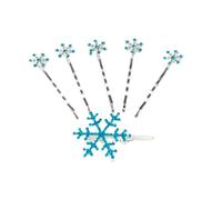 GETAJGHSD Accessori per Chioma Eleganti a Forma di Fiocco Set 6 Clip per Chioma Donna in Lega Blu Decorativi per Uscite e Regali