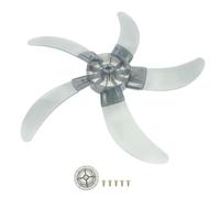GETAJGHSD Accessorio per Ventilatore Cinque Lame Spezzate in Plastica, Lama di Ricambio per Ventilatore da Pavimento 18 Pollici 450mm, per Vacanze Estive Ampia Copertura e Funzionamento