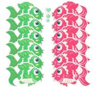 GETAJGHSD Adesivi Antiscivolo per Bagno 12 Pezzi in Peva a Forma di Pesce Colorati, Autoadesivi per Vasca, Doccia e Piastrelle Scivolose, Accessori Bagno Senza Forare per Colore Casuale