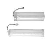 GETAJGHSD Astuccio Telescopico Trasparente in Plastica, 2 Pezzi, Tubo Rigido per Penne e Pennelli, Contenitore Portatile per Scuola e Ufficio