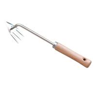 GETAJGHSD Attrezzi per Diserbo Multifunzione Kit di Rimozione con Punte A Forcella Sagomate Manico Ergonomico in Legno E Metallo per Giardinaggio E Cortile