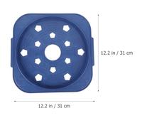 GETAJGHSD Base Mobile per Bombola Gas da Cucina con Ruote Blu Supporto in Plastica Resistente e Acciaio Inossidabile per Vaso da Fiori e Ripiano Porta Bombola Carico Pesante e Facile da