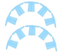 GETAJGHSD Camici Protettivi da Laboratorio Non Tessuto 10 Pezzi Bottoni, Camici Monouso per Operatori Sanitari e Tecnici di Laboratorio