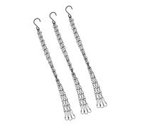 GETAJGHSD Catena per Fioriera in Ferro Nero 3 Pezzi da 40cm Design Ergonomico per Giardino e Balcone, Resistente per Vasi Pesanti e Decorazione Semplice