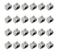 GETAJGHSD Charm Gufo in Lega 24 Pezzi per Scarpe e Sneakers, Accessori Leggeri per Decorazione Manuale di Lacci Scarpe in Scenari Creativi