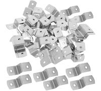 GETAJGHSD Clip a Z e Connettori per Specchi 100 Pezzi Acciaio Resistente per Fissaggio di Cornici e Piani Tavolo in Ambienti Interni