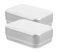 GETAJGHSD Contenitore per Sapone da Viaggio in Alluminio 2 Pezzi con Doppio Strato e Coperchio, Portatile in Stile Giapponese per Campeggio e Uso Quotidiano