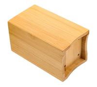 GETAJGHSD Contenitore per Utensili in Bambù Funzione Drenante, Porta Posate da Cucina in Legno Naturale, Organizer Semplice e Moderno per Bancone Cucina