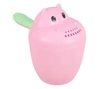 GETAJGHSD Cucchiaio da Bagno a Forma di Ippopotamo in Pp Rosa, Facile da Impugnare e Divertente il Bagnetto