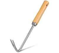 GETAJGHSD Diserbatrice Manuale da Giardino con Manico in Legno e Punta Appuntita, Strumento Estrattore Erbacce Facile da Impugnare per Allentare Terreno