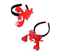 GETAJGHSD Fasce per Chioma Rosse a Forma di Aragosta 2 Pezzi, Accessori Adorabili e Creativi, per Feste di Carnevale e Natale