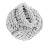 GETAJGHSD Fermaporta Ponderato a Sfera in Cotone e Lino Grigio Bloccaporta Morbido Anticollisione per Protezione Pareti e Maniglia Decorazione Creativa per Casa Ristorante e Bar