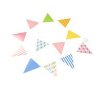 GETAJGHSD Festone Triangolare per Decorazioni Feste Bandierine per Compleanni Matrimonio e Facile da Installare Design e Resistente AI Colori