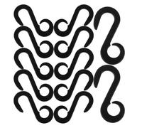 GETAJGHSD Ganci in Plastica Nero per Tende da Campeggio, 100 Pezzi con Tenuta Affidabile per Avventure Outdoor e Escursioni Minimaliste