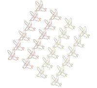 GETAJGHSD Graffette Ape Piccole in Lega di Zinco 24 Pezzi, Clip per Documenti e Biglietti da Visita, per Ufficio e Annotazioni su Libri e Quaderni