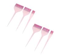 GETAJGHSD Kit 6 Pezzi Spazzole per Tintura Chioma Rosa in Plastico e Nailon, Strumento Professionale per Highlights e Root Touch-ups Protezione Dai Danni e Uso Ripetuto