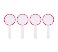 GETAJGHSD Lavagna Bianca Cancellabile a Secco Piccola 10X20Cm Set 4 Pezzi Tabellone Segnapunti Portatile per Cartelloni Pubblicitari e Votazioni Manico