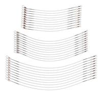 GETAJGHSD Lenze da Pesca Metalliche 30 Pezzi Filo Anti-Morso e Girelle Rotanti Accessori Pesca per Esche in Mare e Acqua Salata