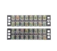 GETAJGHSD Morsettiera Doppia Vite 2 Pezzi Terminale a Doppia 600V 25A Copertura Protettiva per Connessioni di Cavi Unipolari e Elettrodomestici