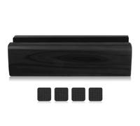 GETAJGHSD Multi-use mirror holder in legno nero, supporto fisso specchio antiscivolo per specchi e cornici, per soggiorno e cucina