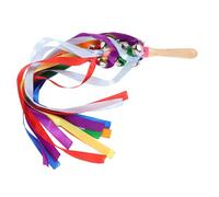 GETAJGHSD Nastro Arcobaleno, Campanello, Giocattoli Per Ginnastica, Nastri, Nastri Per Bambini, Nastri Ritmici, Nastri Arcobaleno, Bastoncini, Nastri Di Seta Per Matrimoni, Nastri