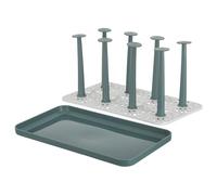 GETAJGHSD Organizzatore per Scolabottiglie e Tazze in Materiale Durevole Bianco Small Design Funzionale per Cucina e Bagno