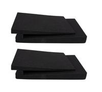 GETAJGHSD Pannello Fonoassorbente 100x100 in Spugna Nero 2pezzi per Pad Isolanti per Diffusori Isolamento Acustico e Regolazione Versatile Dell'angolo per Subwoofer e Loud Speaker